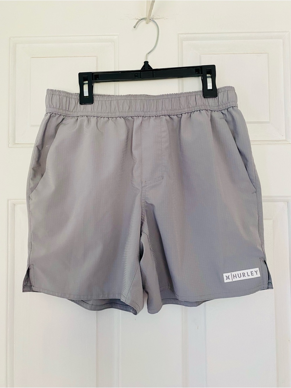 Hurley Light Gray Men's Drawstring Shorts